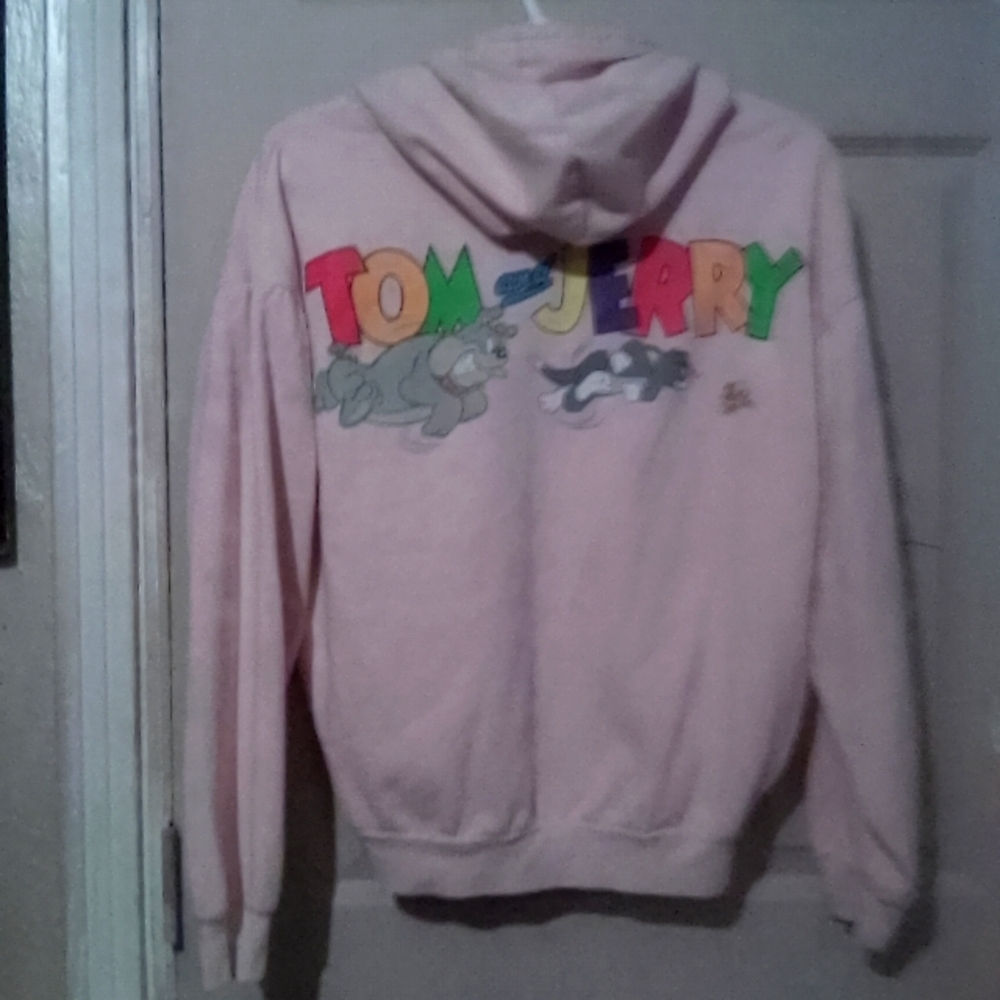Tom and Jerry Pink Hoodie